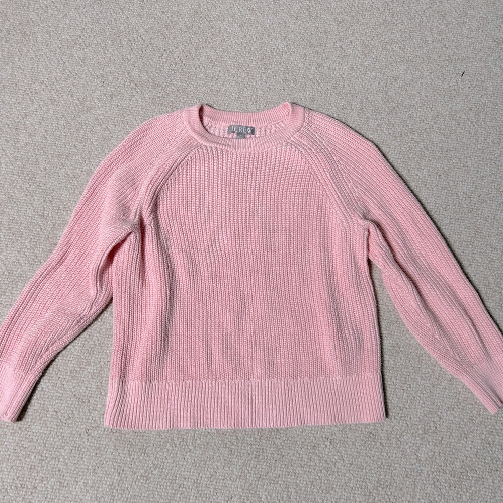J Crew Cotton Fisherman sweater in EUC
